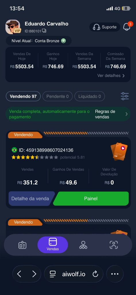 Print do app Wolf 1
