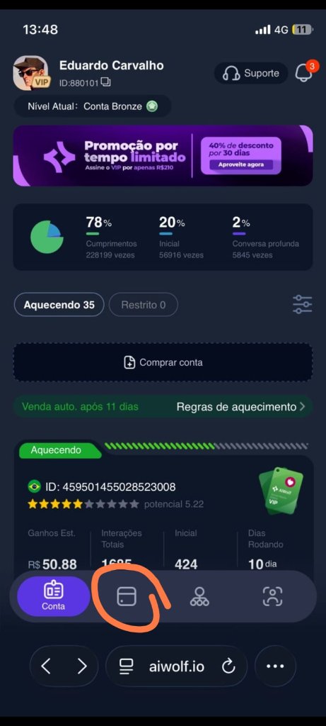 Print do app Wolf 2