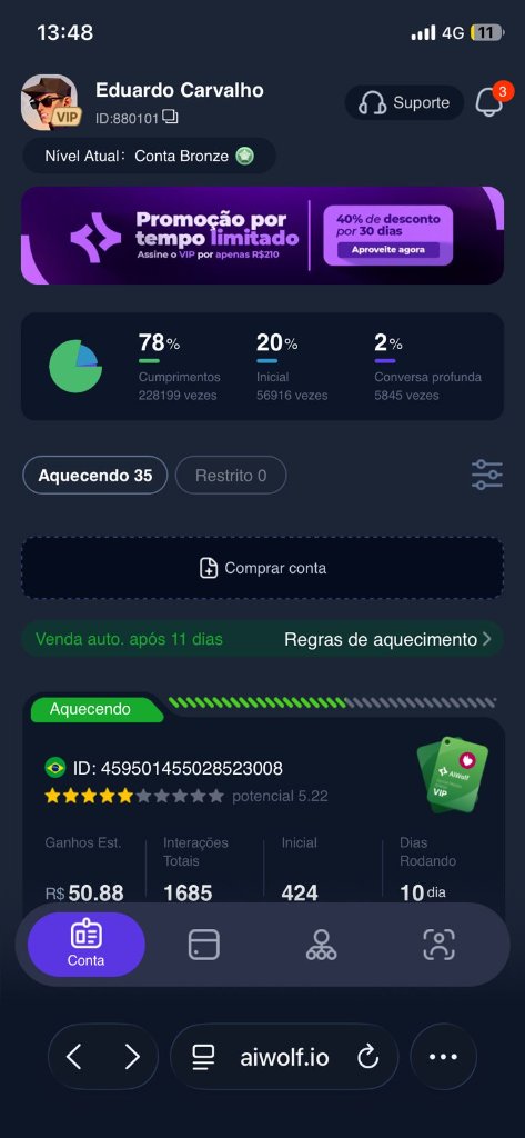 Print do app Wolf 3